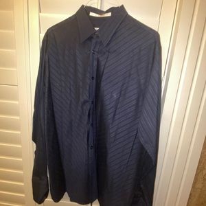 Perry Ellis Retro Dress Shirt Men’s XL (Cuff Links Required)